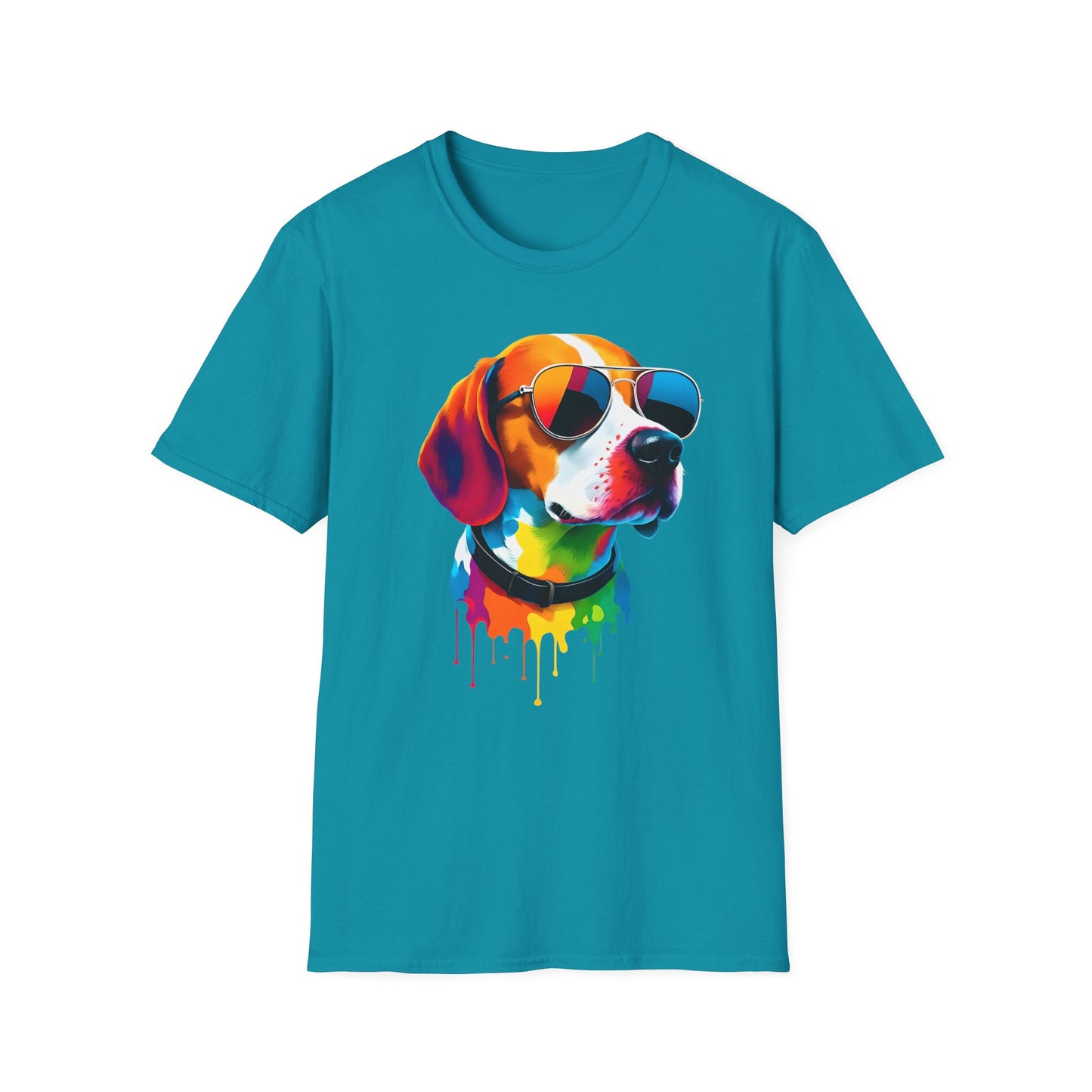 Colorful Image of a Beagle T Shirt