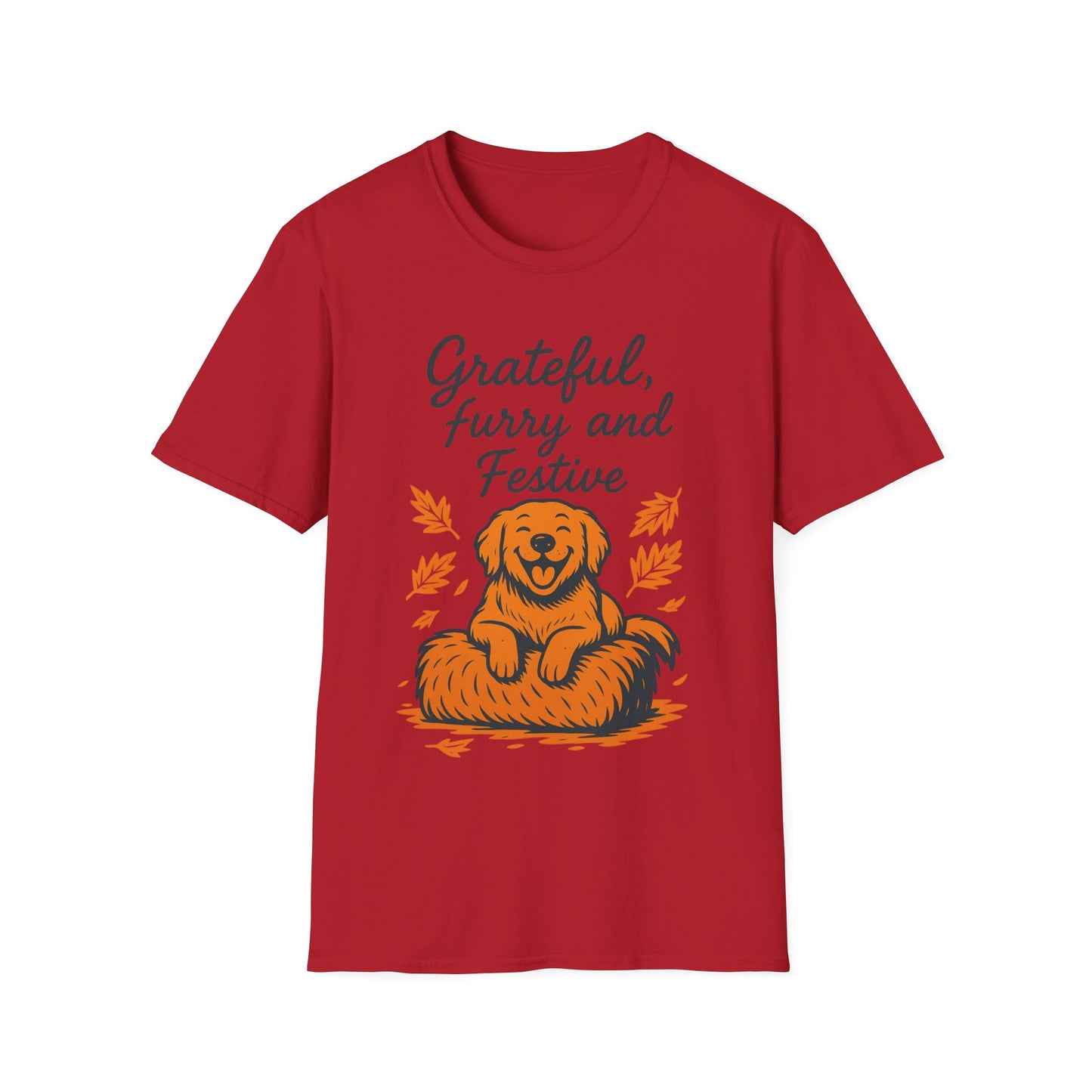 Grateful, Furry and Festive Dog T Shirt