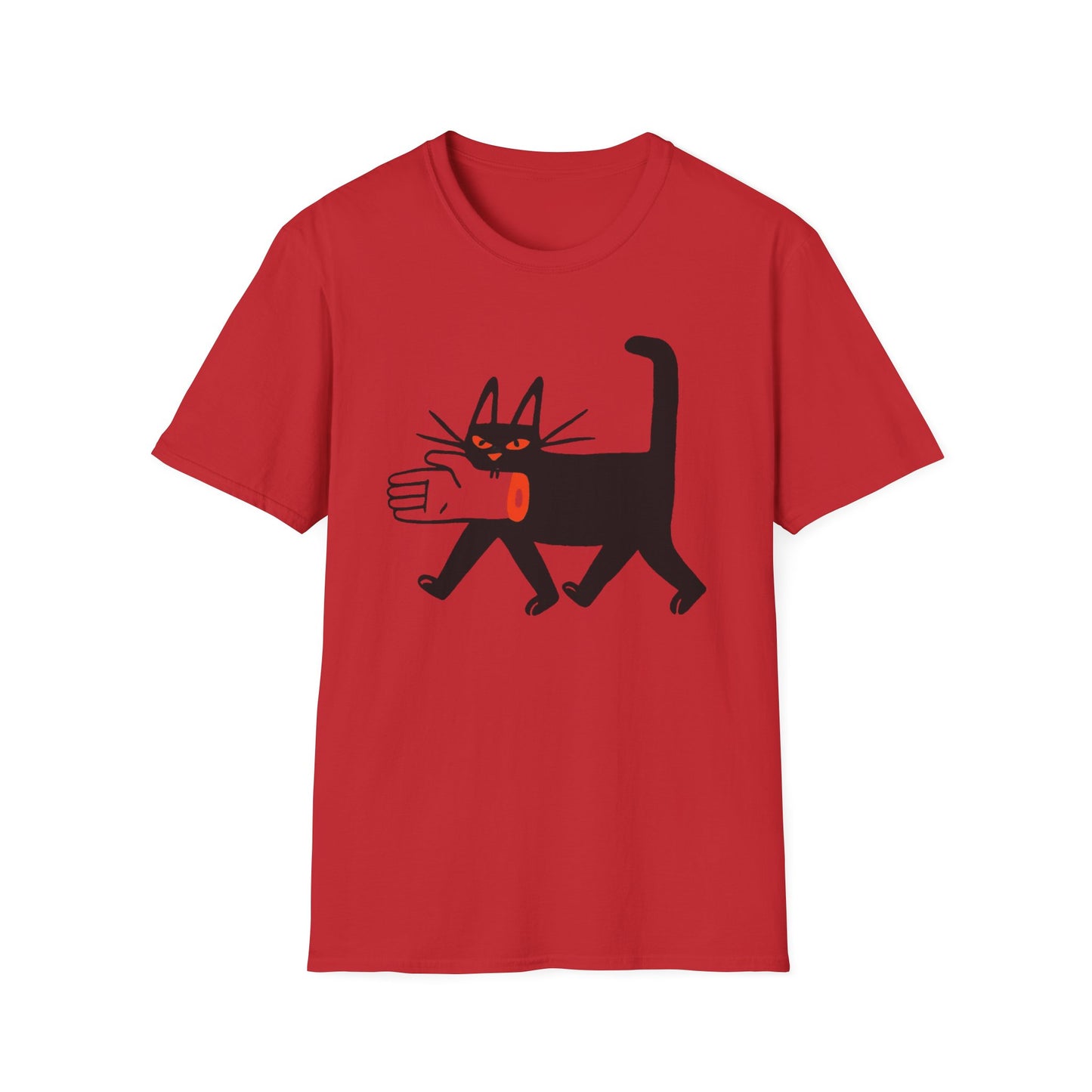 Black Cat With Hand in Its Mouth ComicalT Shirt
