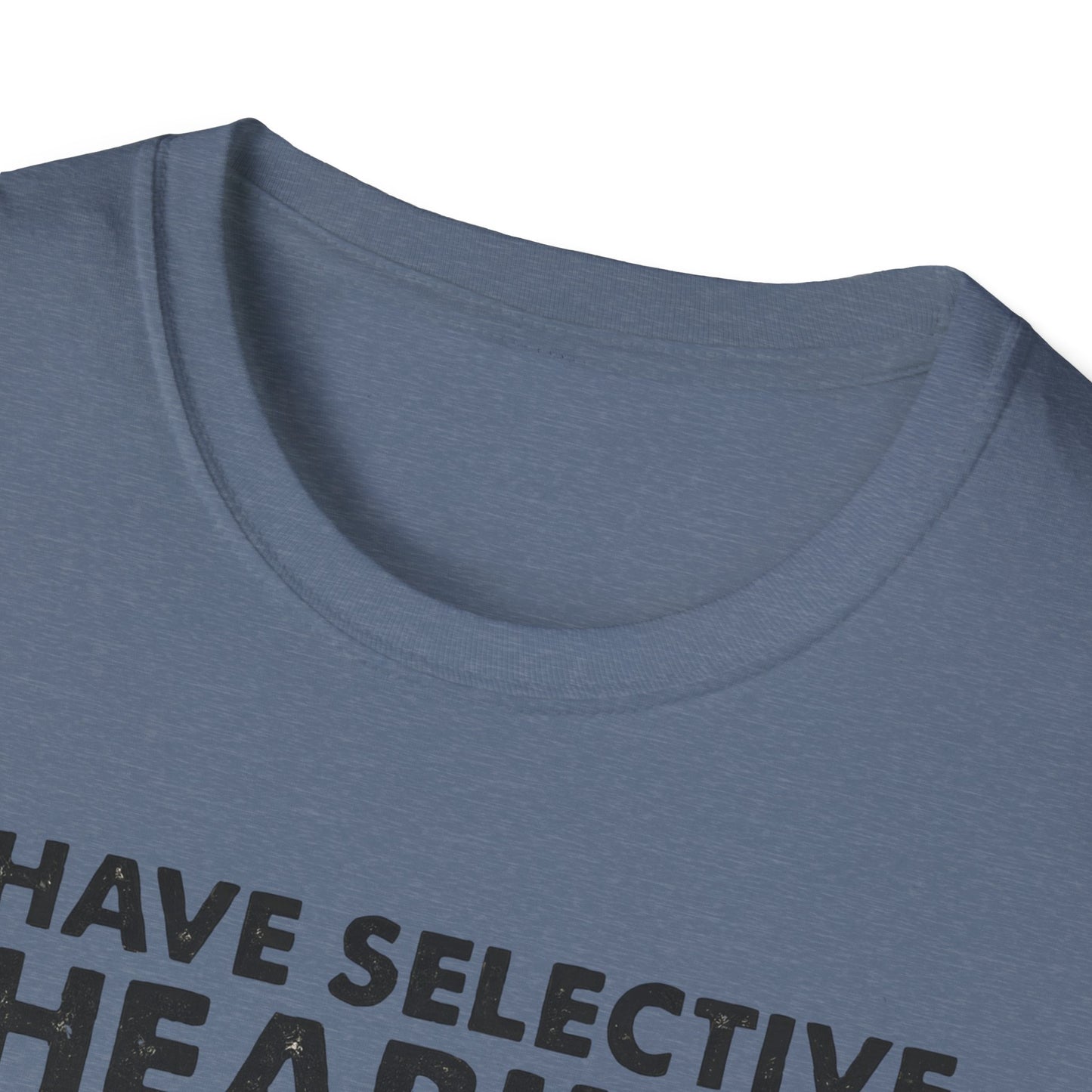 I Have Selective Hearing Cat Grunge Retro T Shirt