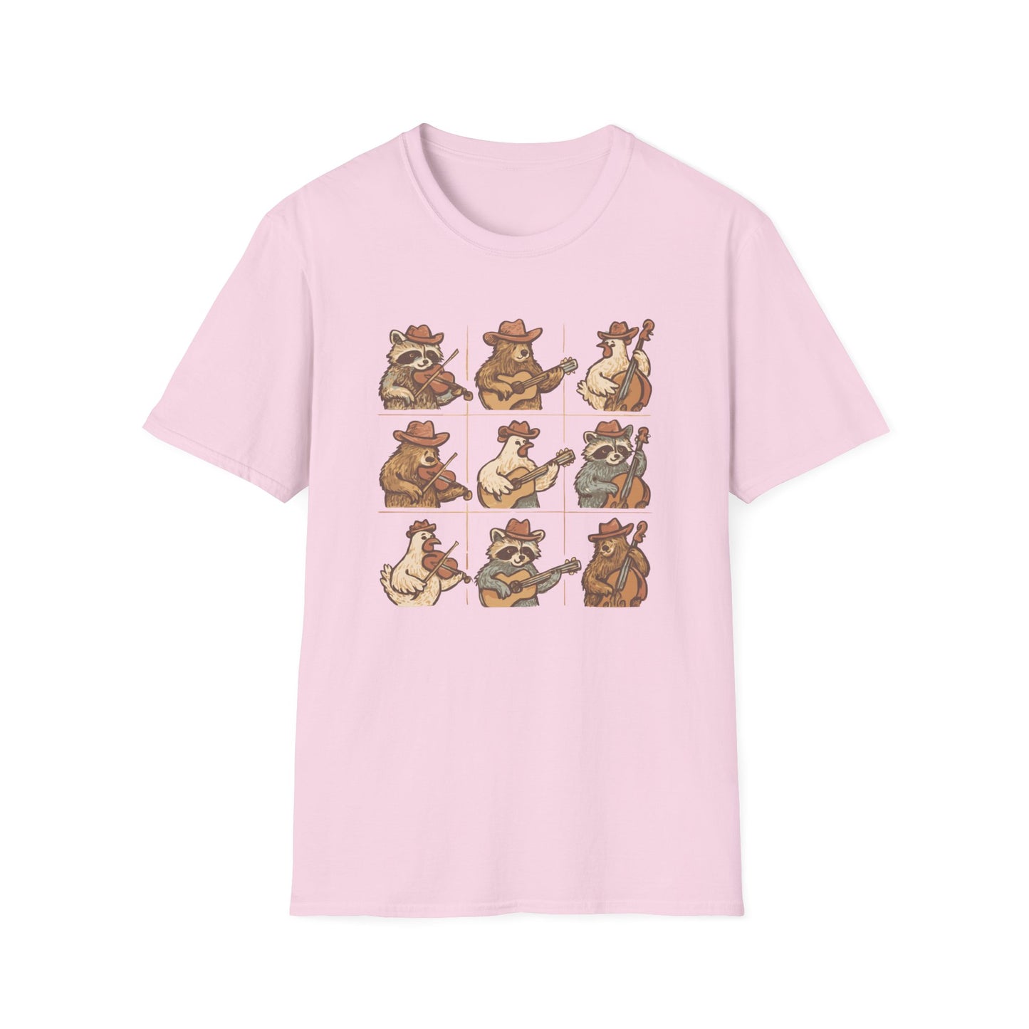 Whimsical Animal Band T-Shirt