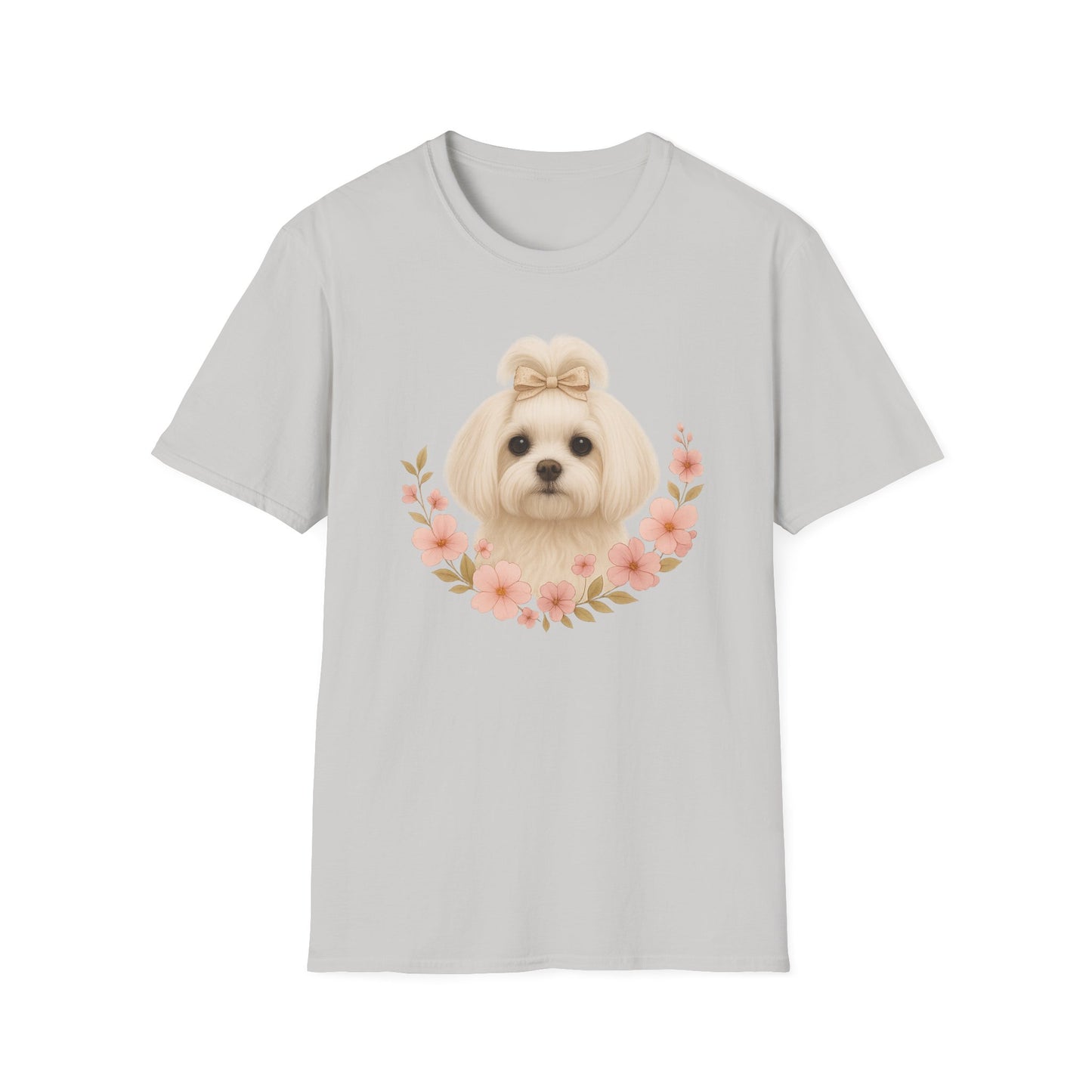 Maltese with Flowers T-Shirt