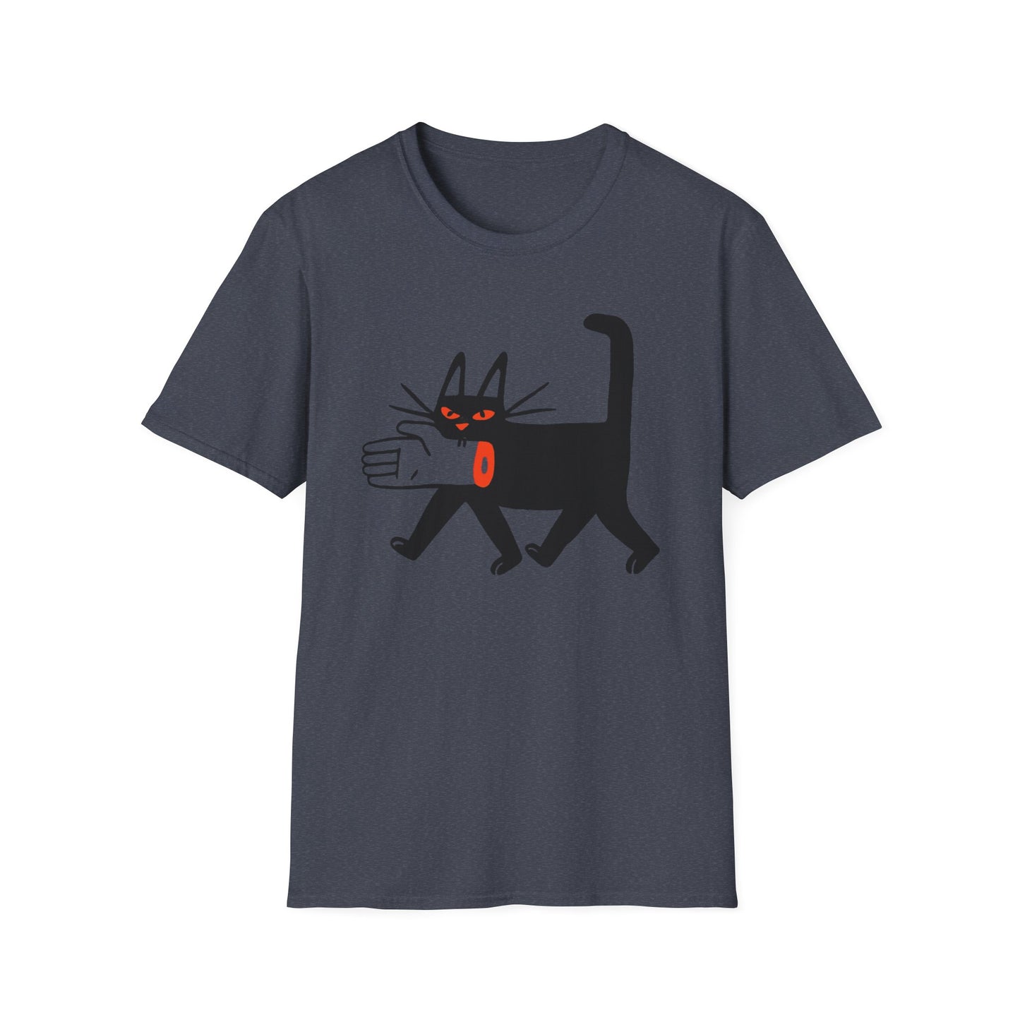 Black Cat With Hand in Its Mouth ComicalT Shirt