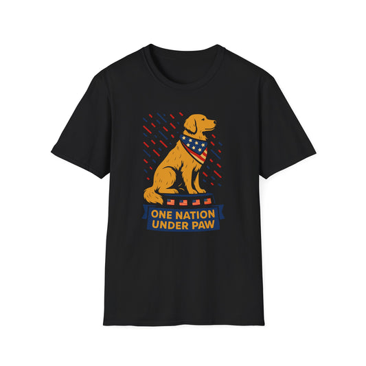 One Nation Under Paws Dog T Shirt