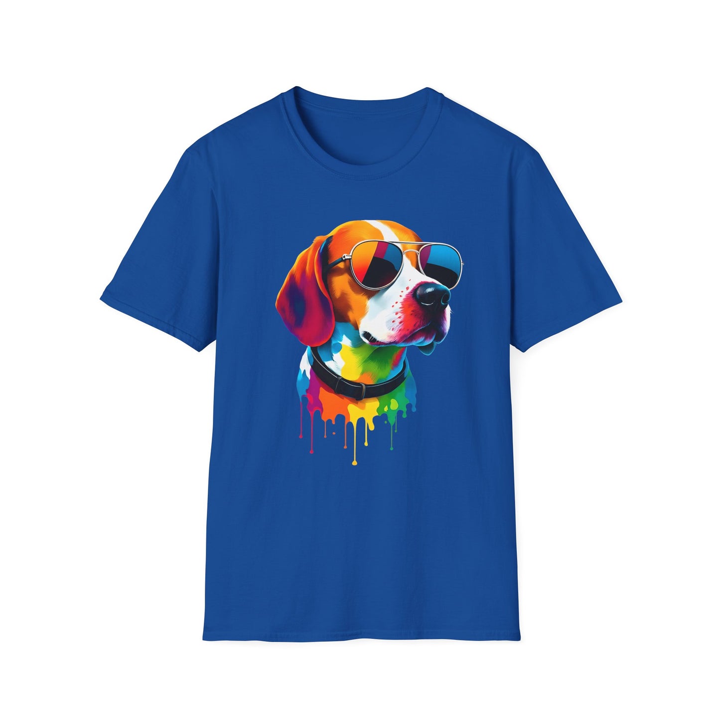 Colorful Image of a Beagle T Shirt