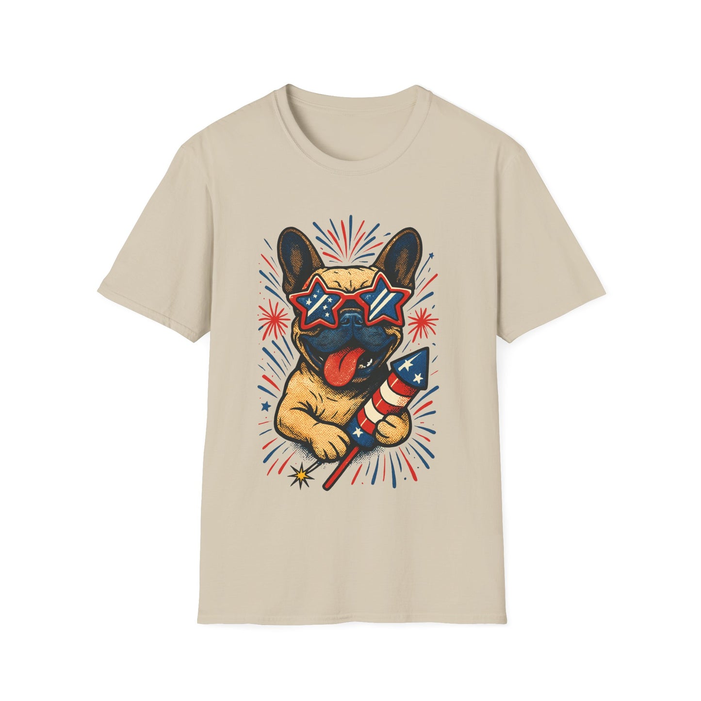 Patriotic French Bulldog T Shirt