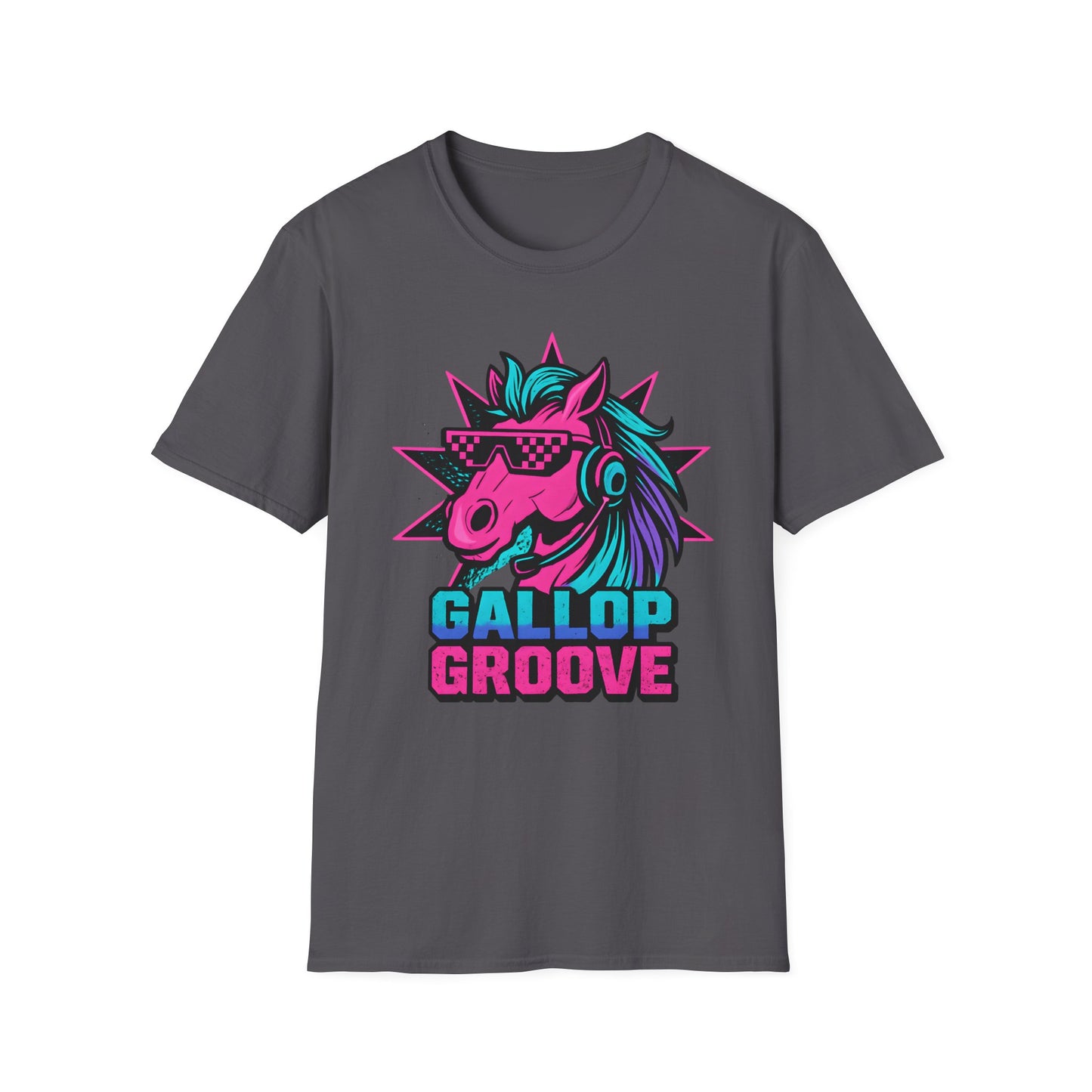 Gallop Groove Vibrant Colors Horse T Shirt