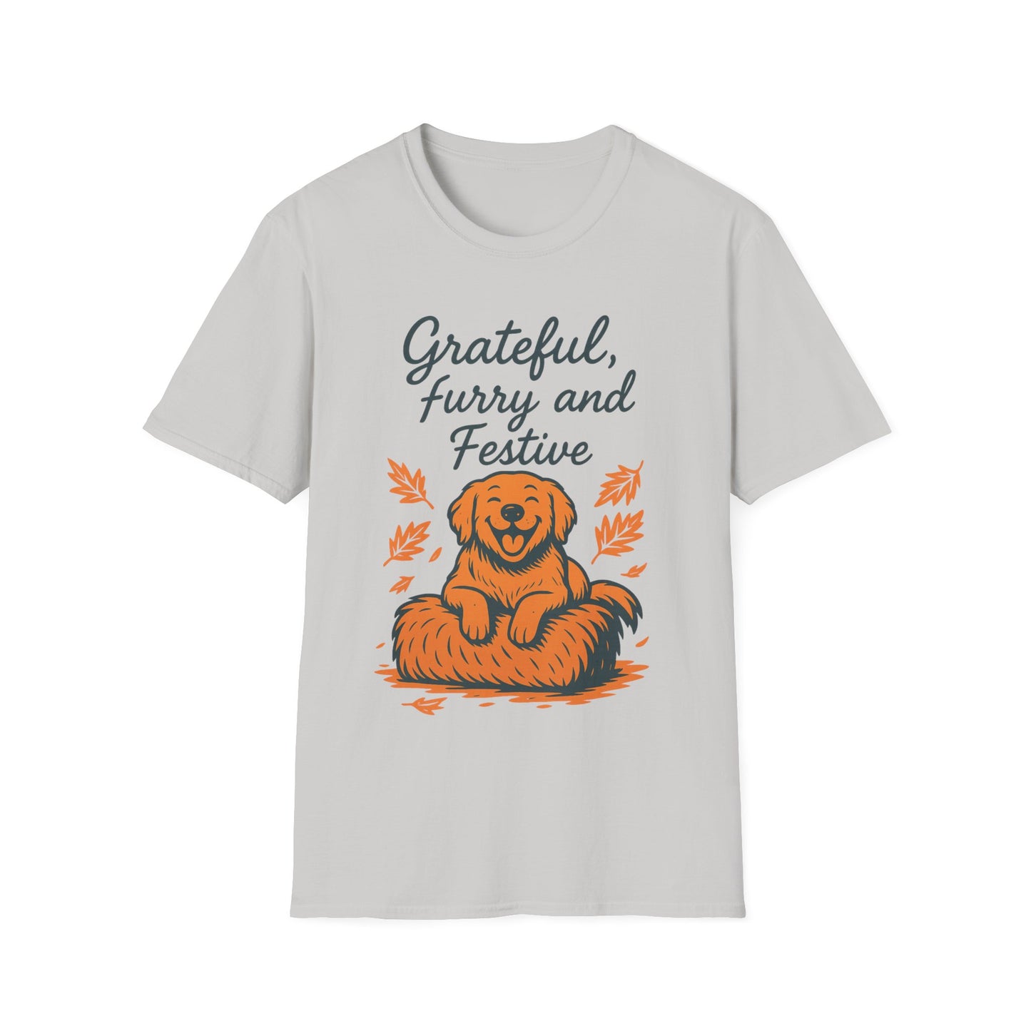Grateful, Furry and Festive Dog T Shirt