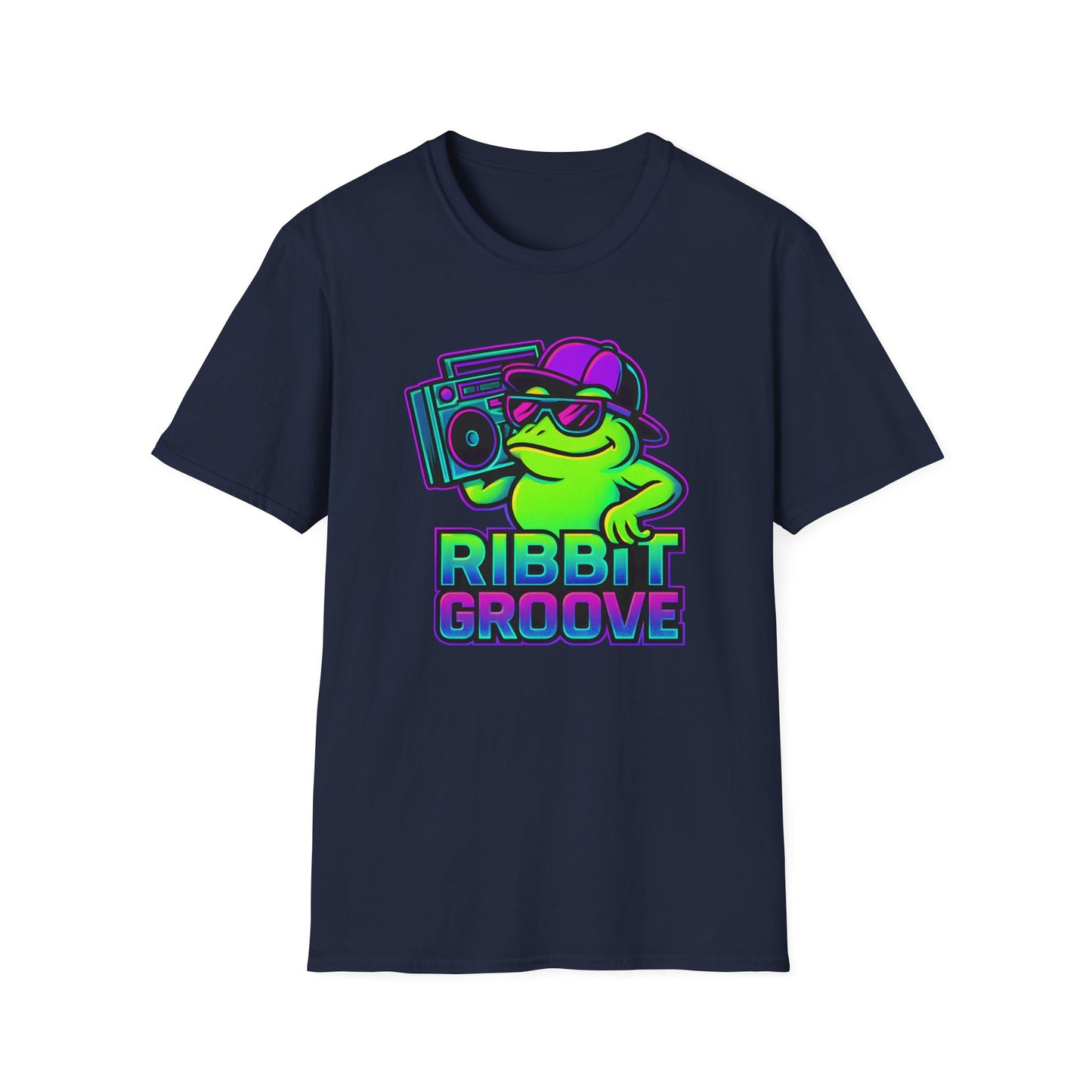 Ribbit Groove Frog With Boom Box T Shirt
