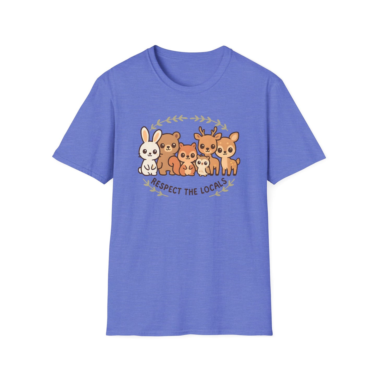 Kawaii Style Forest Animals, Respect the Locals T Shirt