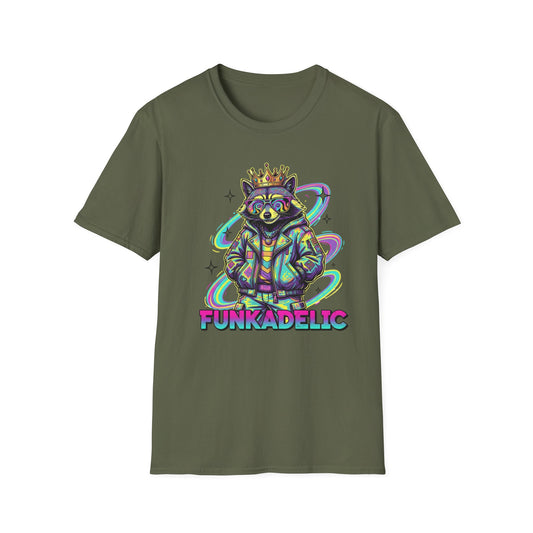 Funkedelic Raccoon With Sunglasses and Jacket T Shirt