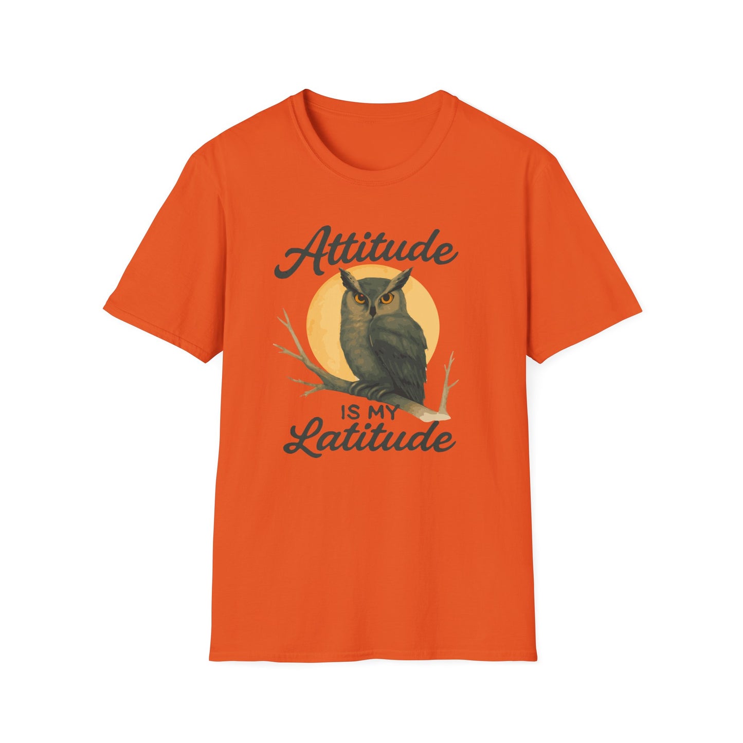 Wise Owl Unisex T-Shirt - Attitude is my Latitude Tee