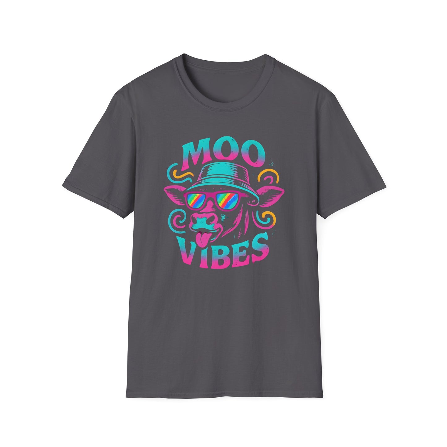 Moo Vibes Psychedelic Cow T Shirt