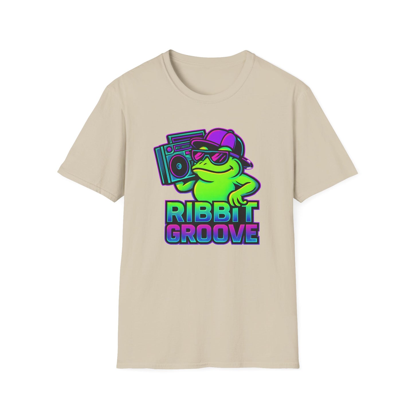 Ribbit Groove Frog With Boom Box T Shirt