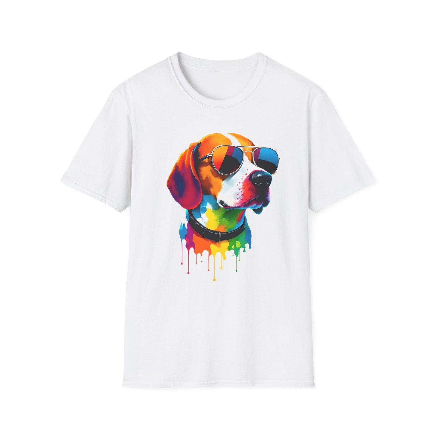 Colorful Image of a Beagle T Shirt