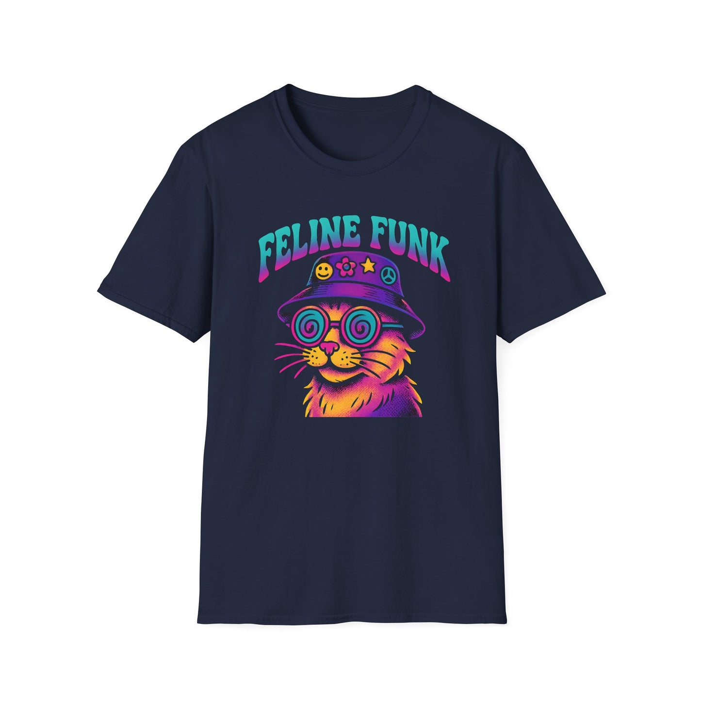 Feline Funk Vivid Color Cat T Shirt