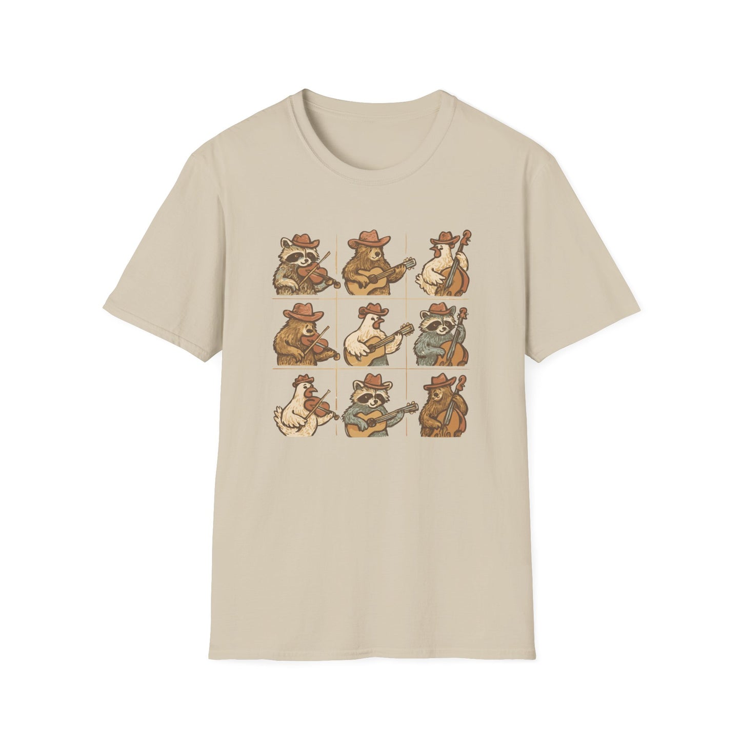 Whimsical Animal Band T-Shirt