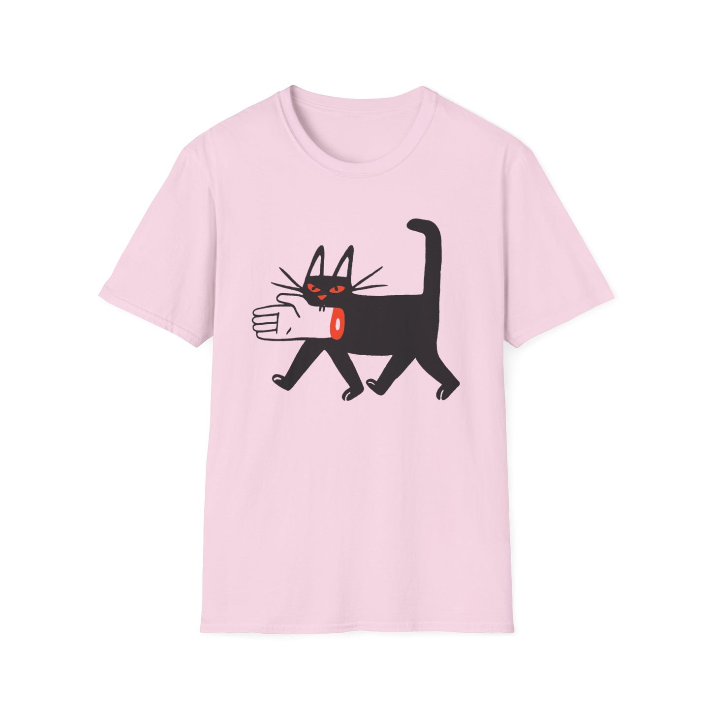 Black Cat With Hand in Its Mouth ComicalT Shirt