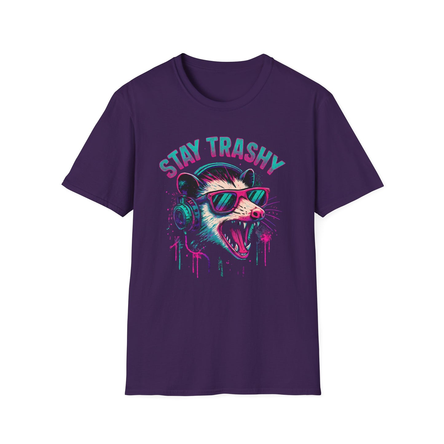 Stay Trashy Vivid Colored Opossum T Shirt