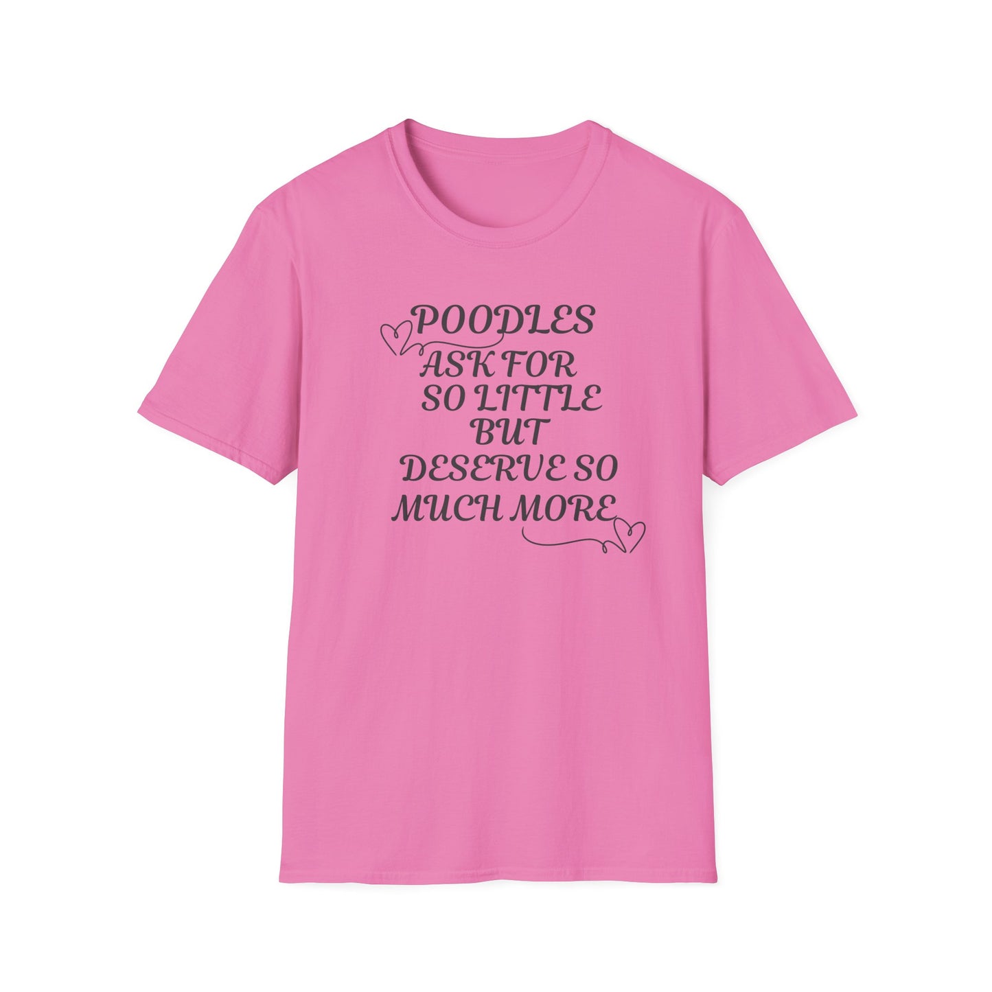 Poodles Ask For So Little But Deserve Much More T Shirt