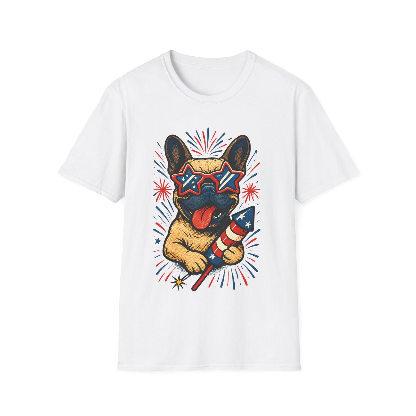 Patriotic French Bulldog T Shirt