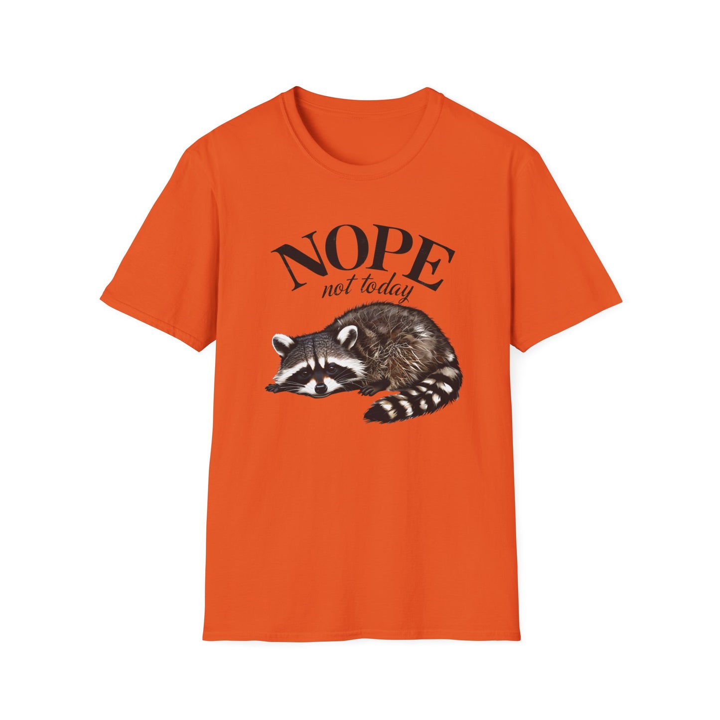 Raccoon Nope Not Today T Shirt