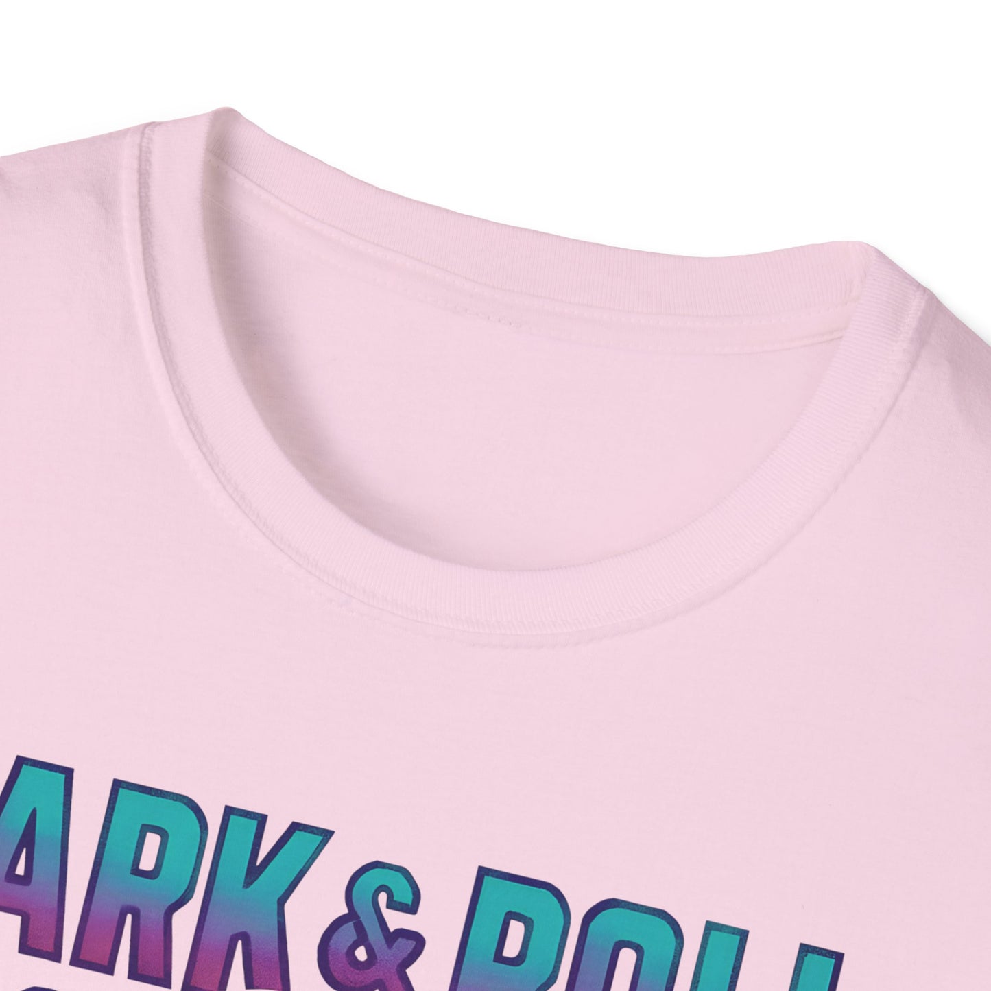 Bark and Roll Vivid Colored French Bull Dog With Hat T Shirt