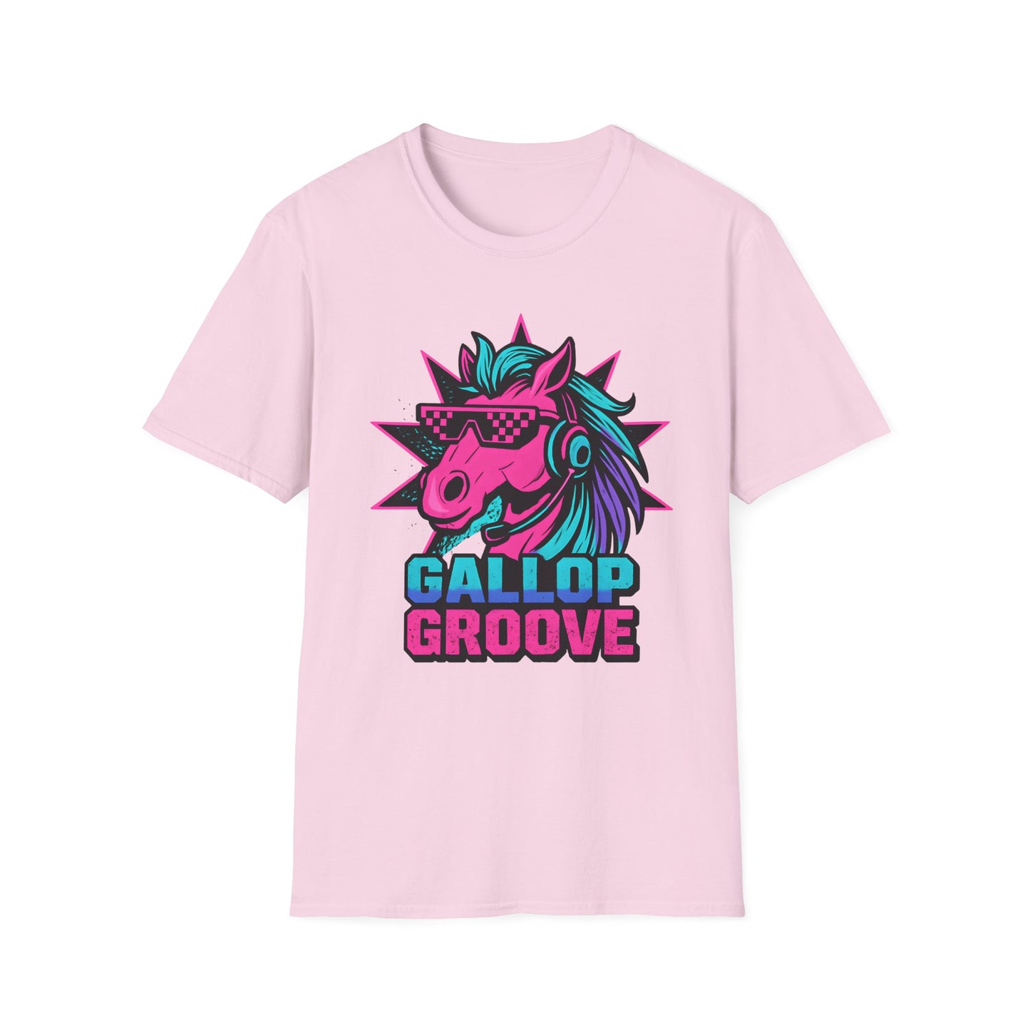 Gallop Groove Vibrant Colors Horse T Shirt