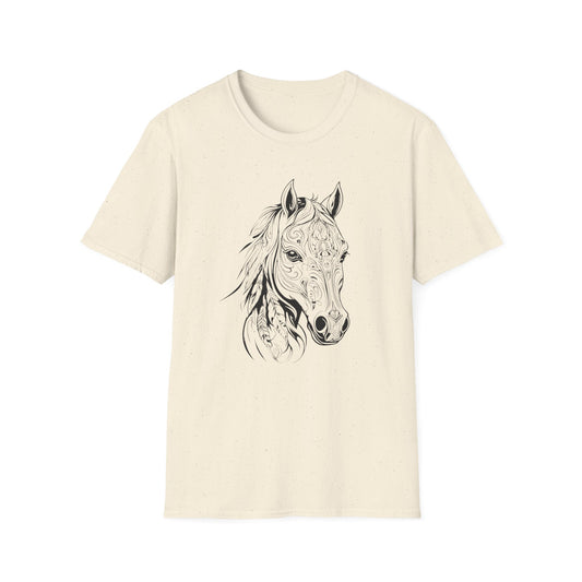 Detailed Mandela Pony Head T Shirt