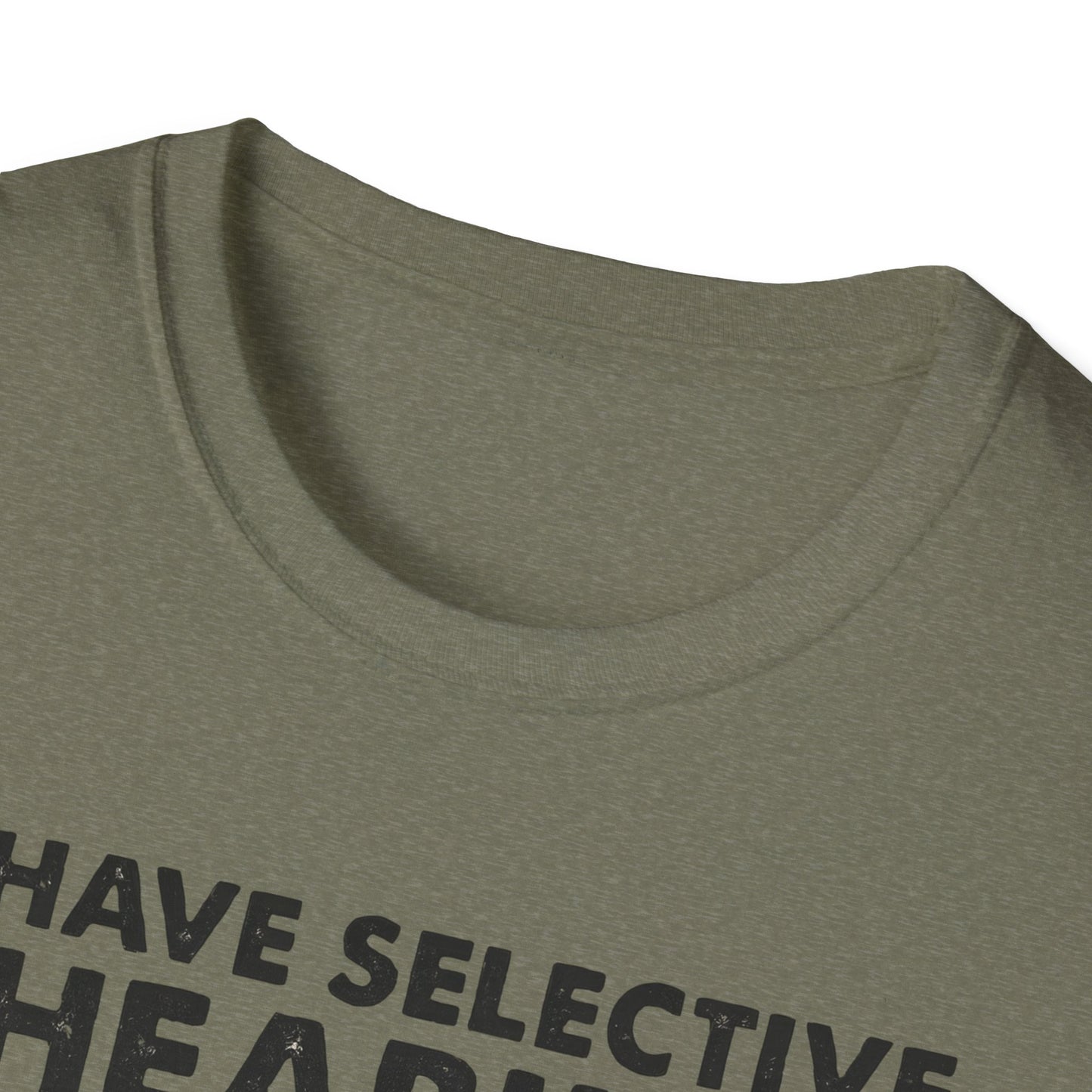 I Have Selective Hearing Cat Grunge Retro T Shirt