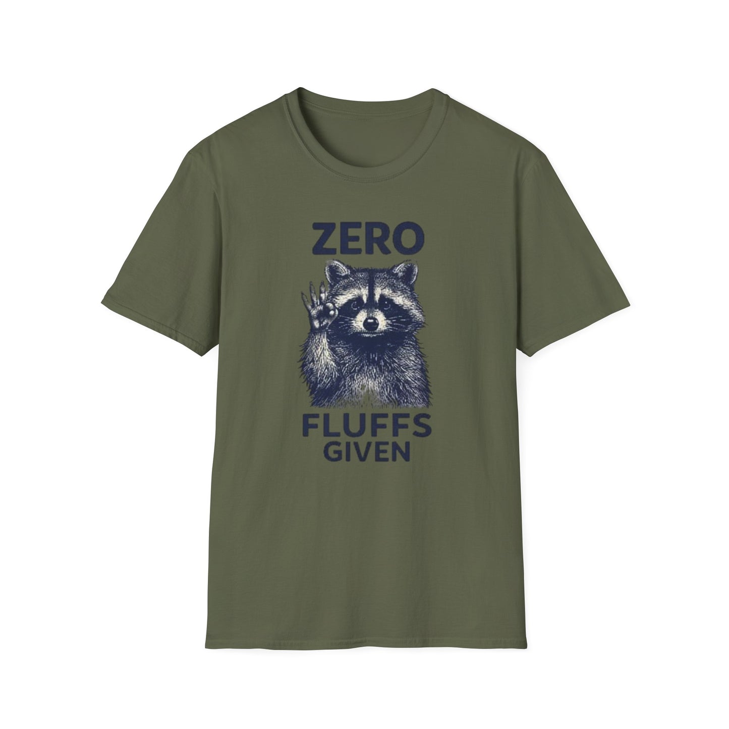 Zero Fluffs Given Raccoon T Shirt