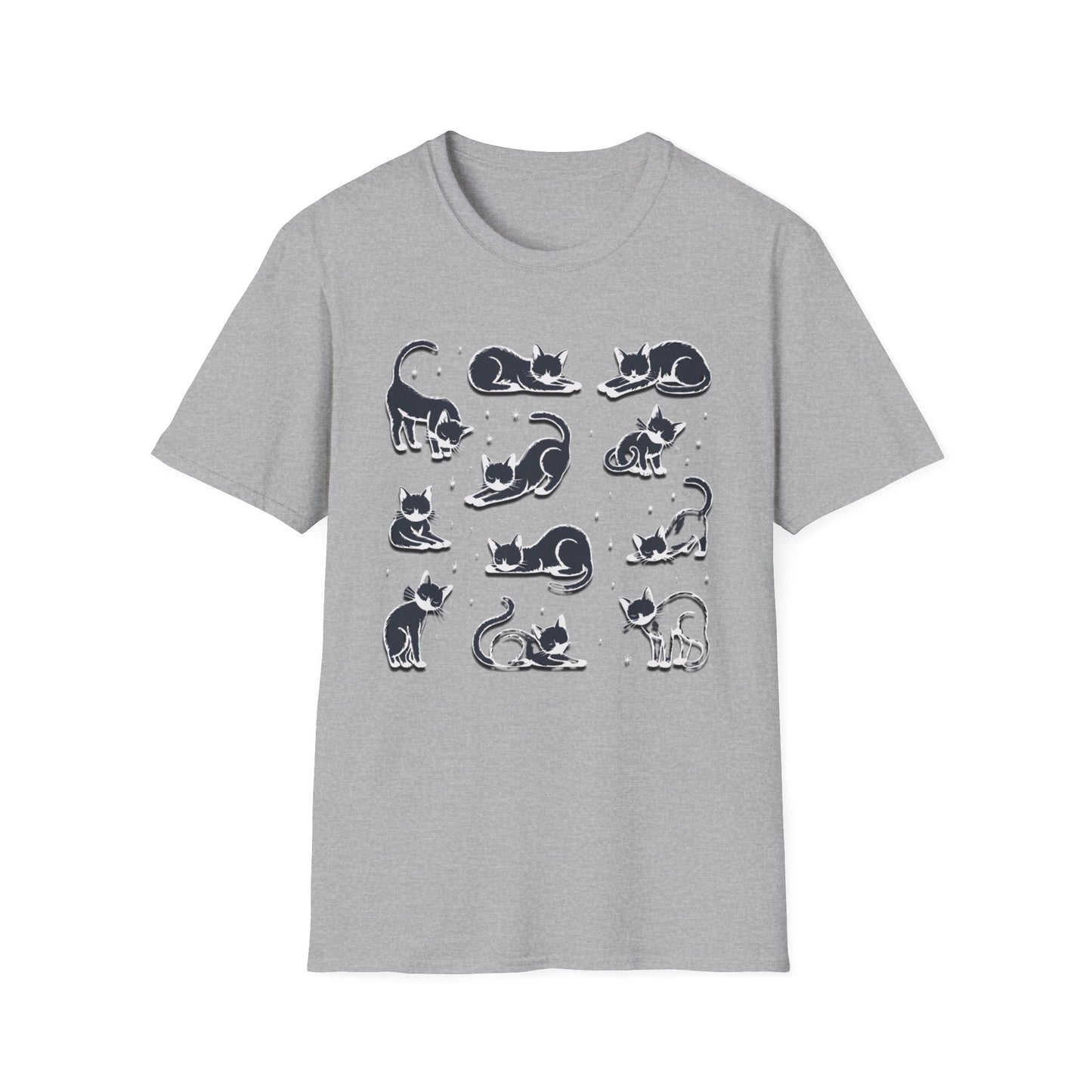 Cats In Playful Postures T Shirt