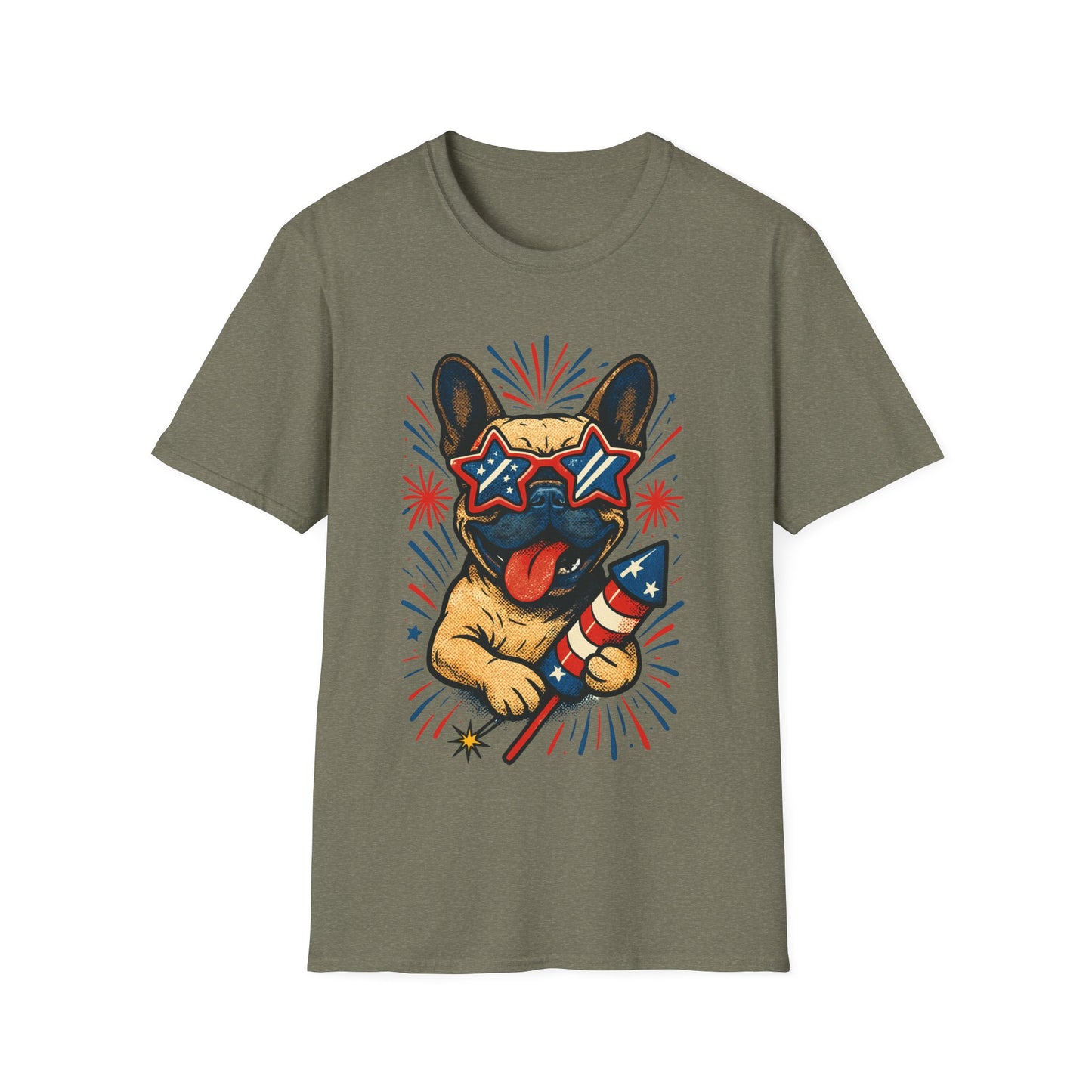 Patriotic French Bulldog T Shirt