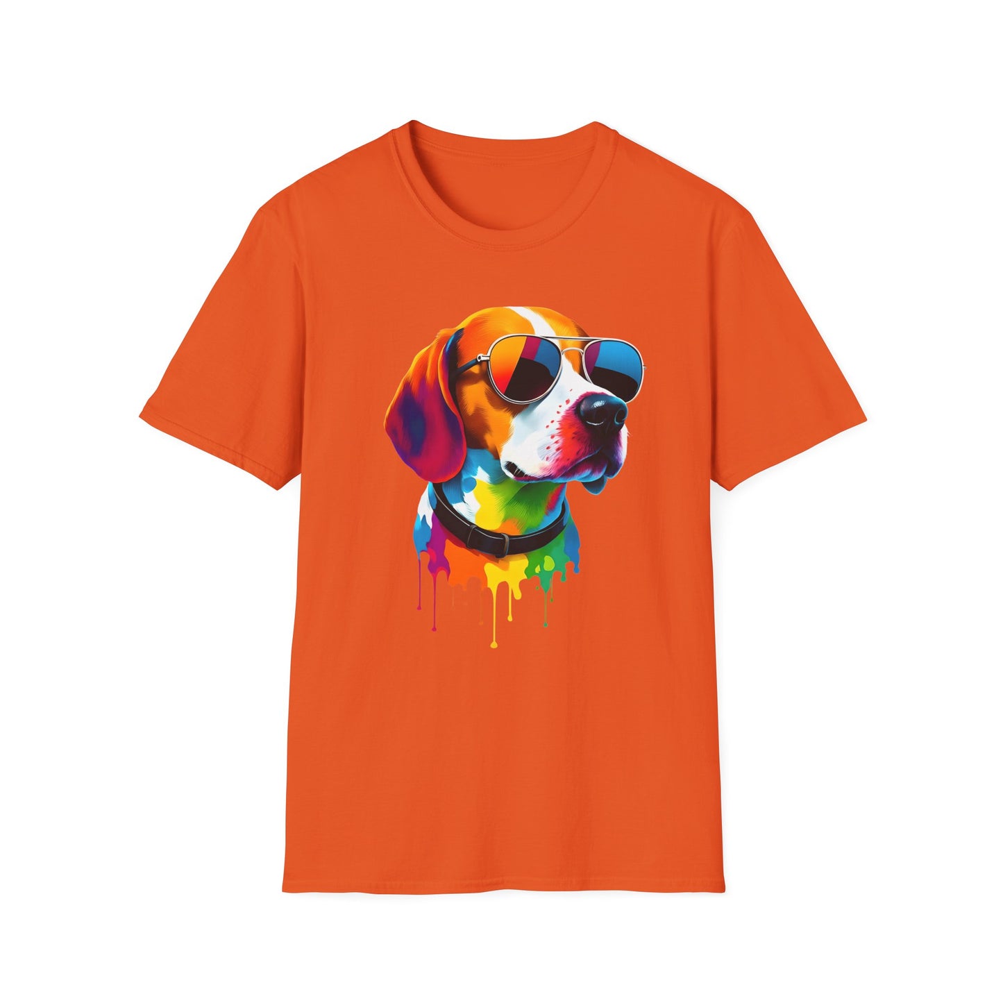 Colorful Image of a Beagle T Shirt
