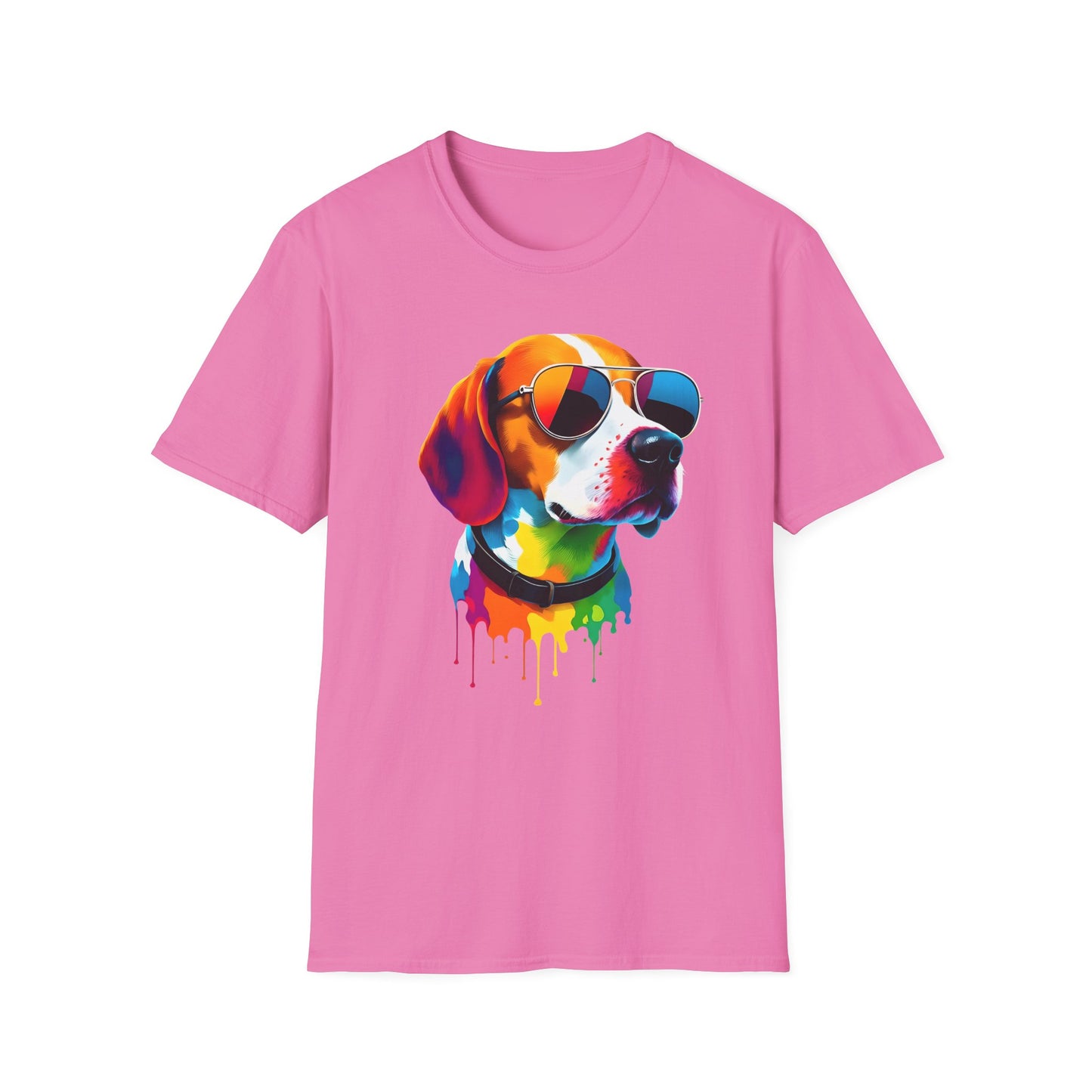 Colorful Image of a Beagle T Shirt