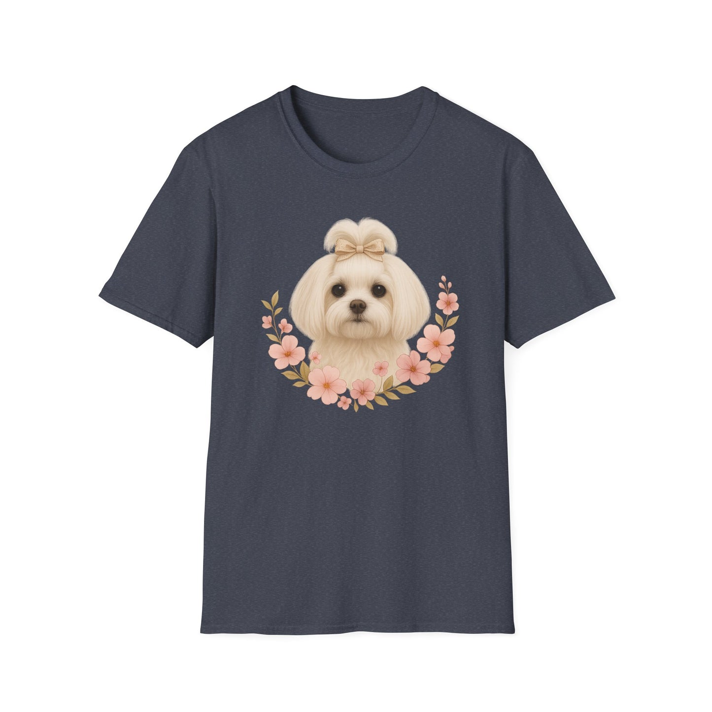 Maltese with Flowers T-Shirt