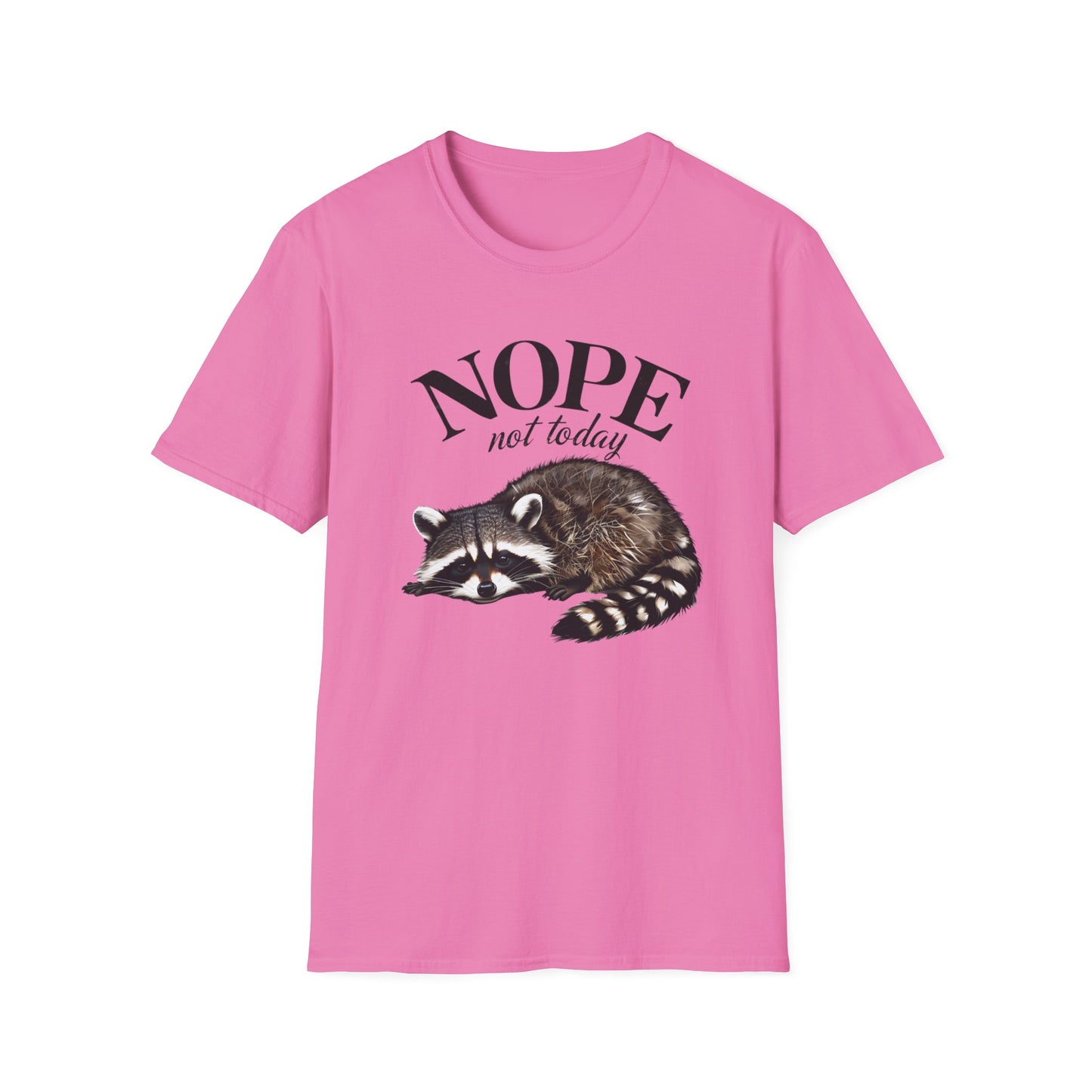 Raccoon Nope Not Today T Shirt