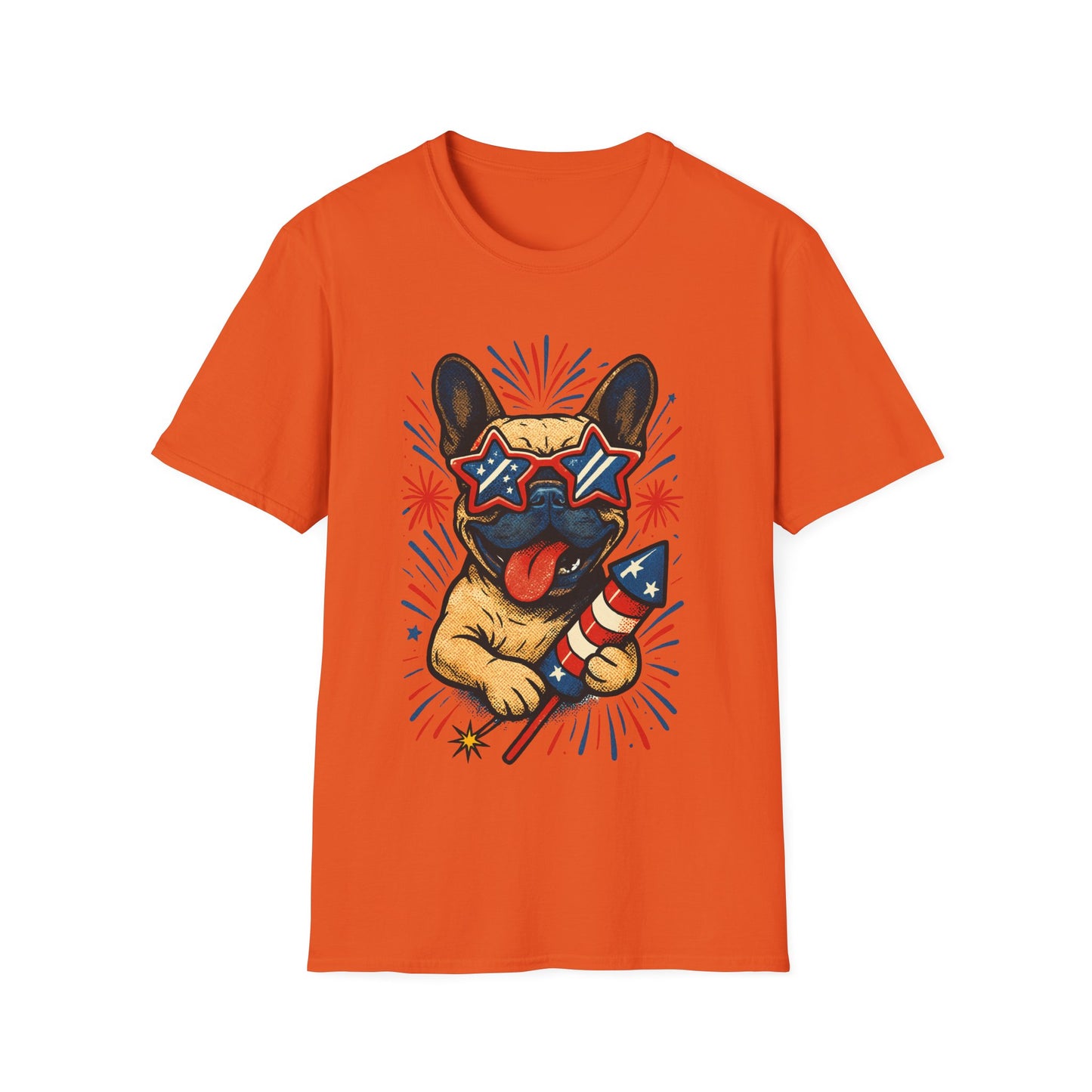 Patriotic French Bulldog T Shirt