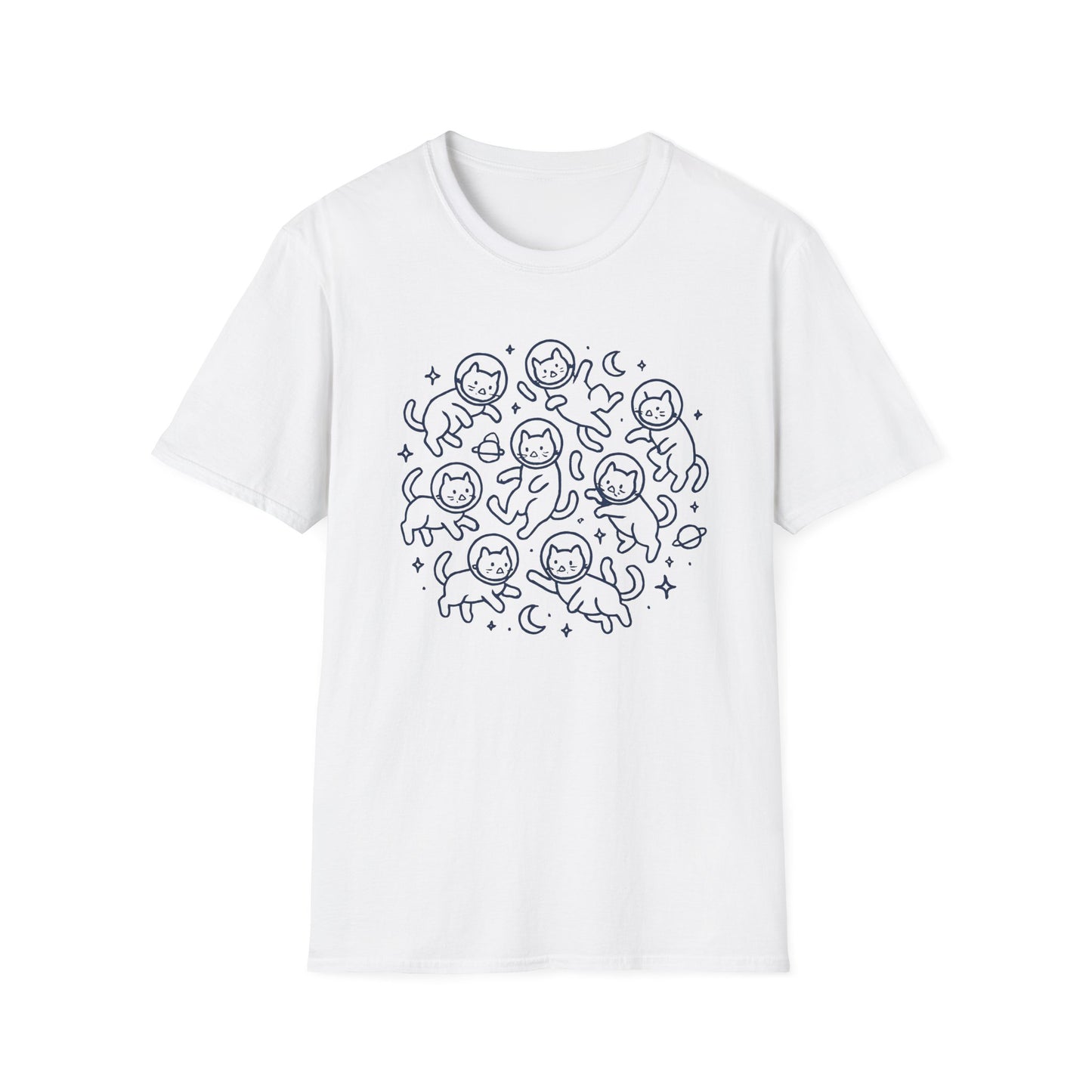 Cats In Space Collage T Shirt