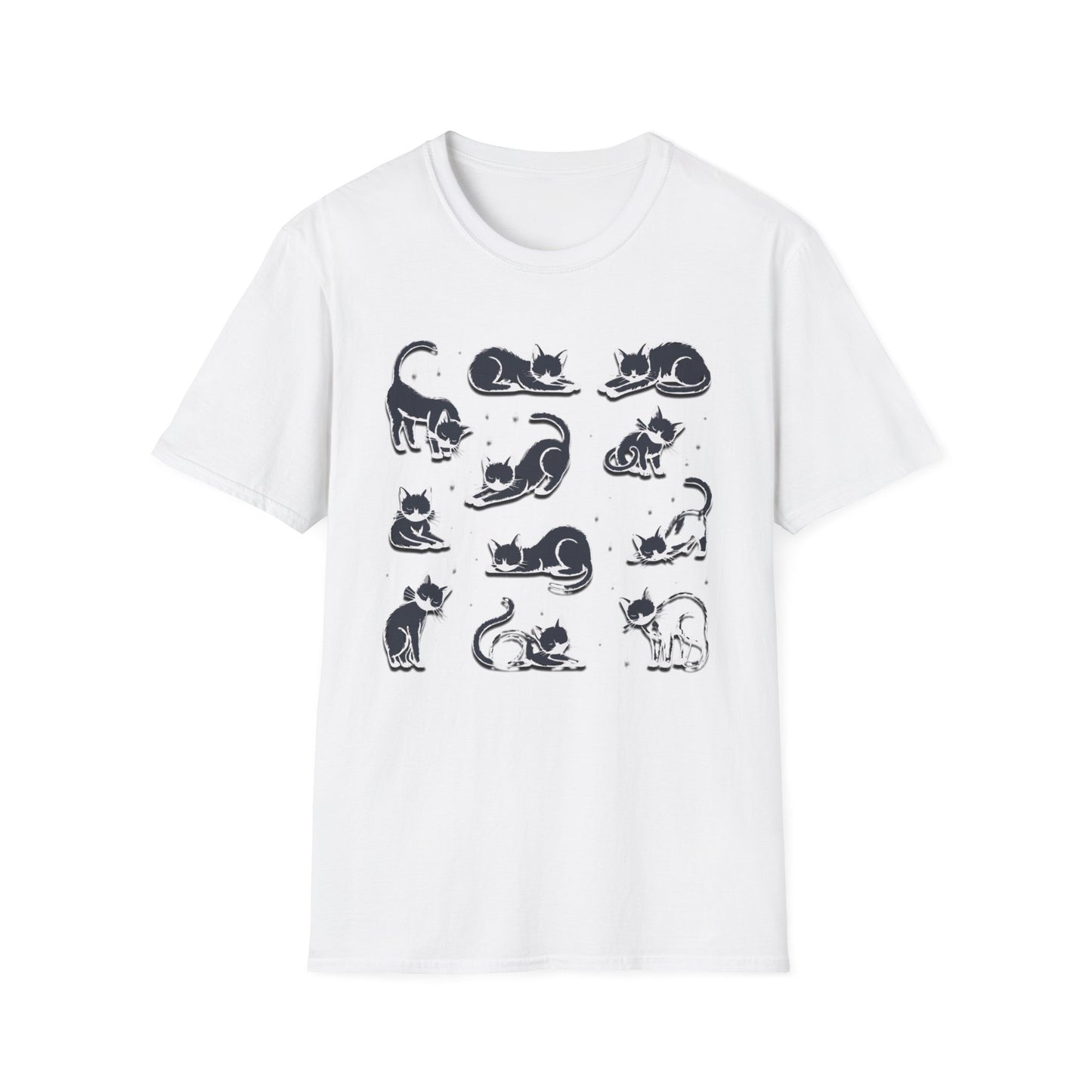 Cats In Playful Postures T Shirt