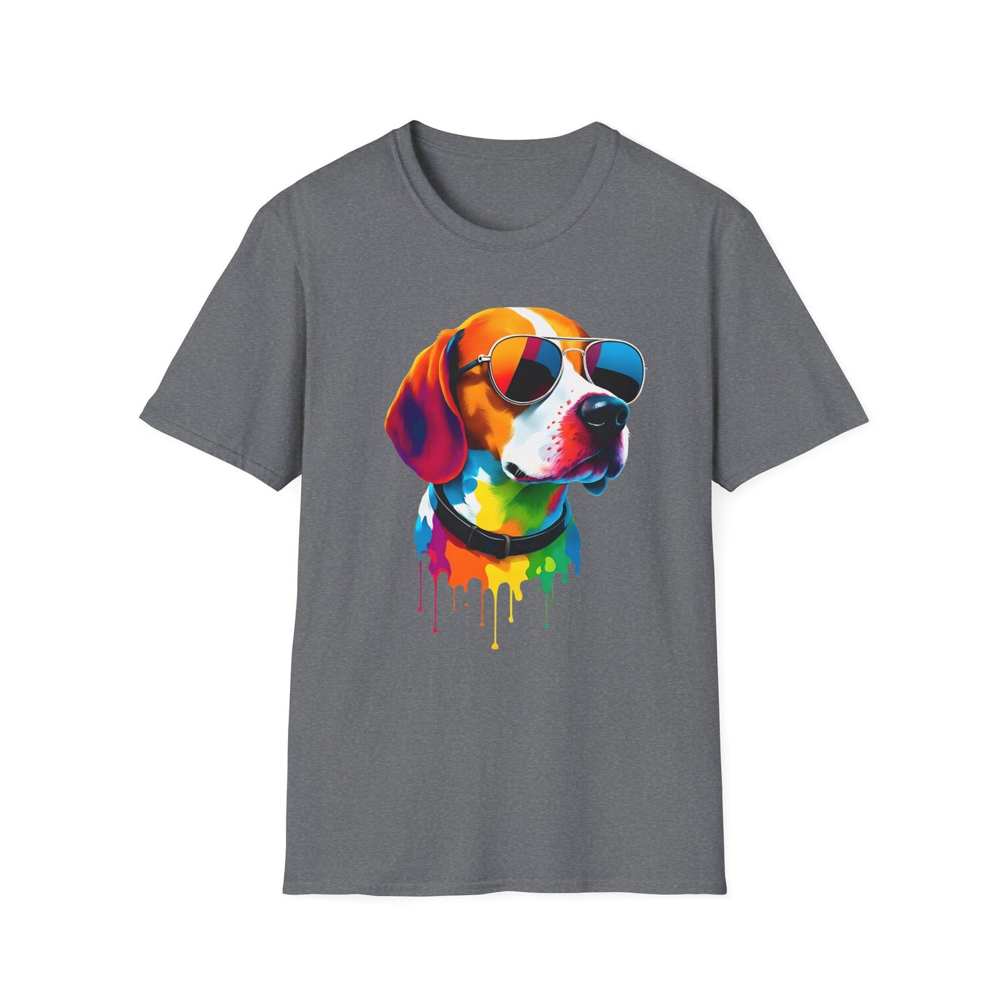 Colorful Image of a Beagle T Shirt