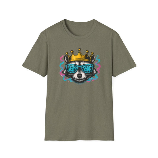 Silly Raccoon With Crown T Shirt