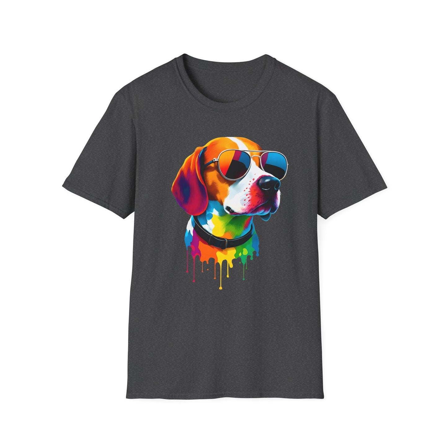 Colorful Image of a Beagle T Shirt