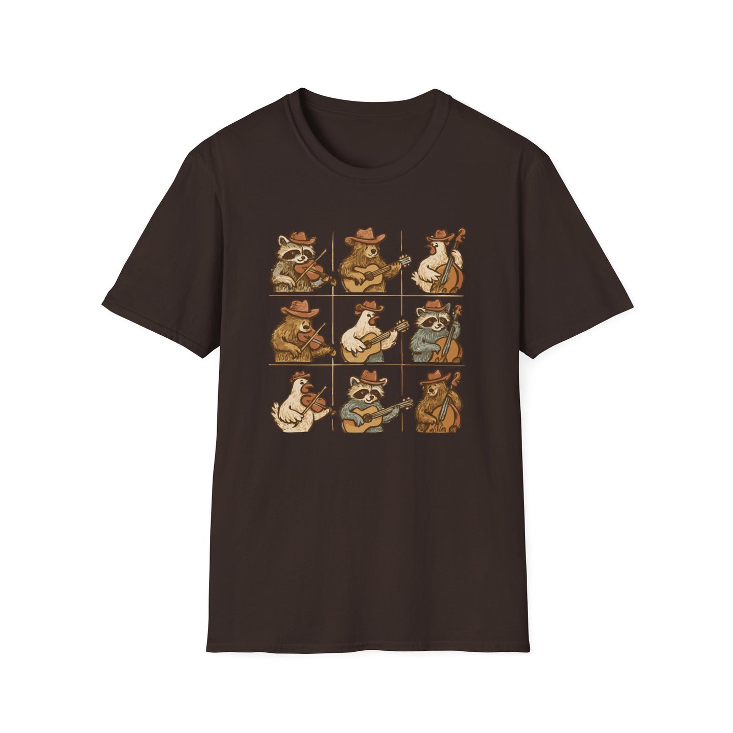 Whimsical Animal Band T-Shirt